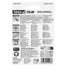 tesafilm Eco & Crystal, transparent, i blisterförpackning, 33 m x 19 mm