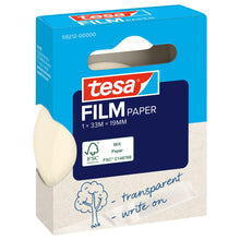 tesafilm PAPER, genomskinlig, i hängande vikbar förpackning, 33 m x 19 mm