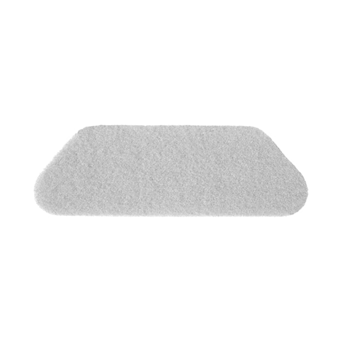 Den TASKI Americo S-Pad, 45 x 15 cm, vit och extra fin från Diversey Deutschland GmbH & Co. OHG är idealisk för polering av rena, torra golv; dynan med rundade hörn levereras individuellt.
