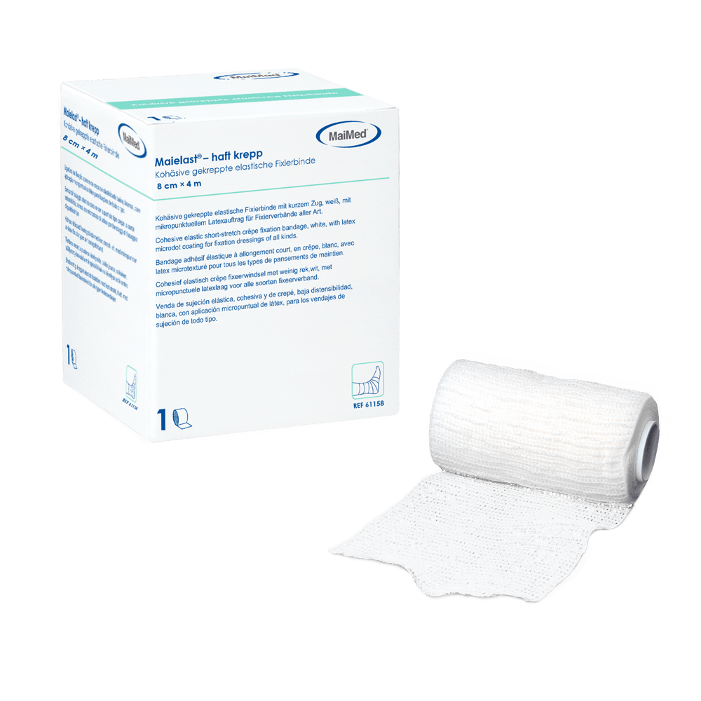 Maielast-haft krepp Elastiskt fästbandage, 1 st/kartong