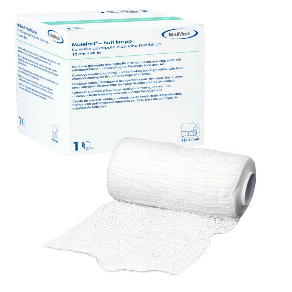 Maielast-haft krepp Elastiskt fästbandage, 1 st/kartong