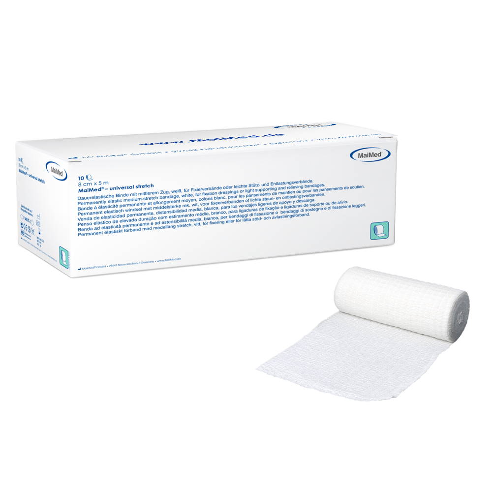 MaiMed-universal stretch, utan cello Permanent elastiskt bandage, 10 st/kartong