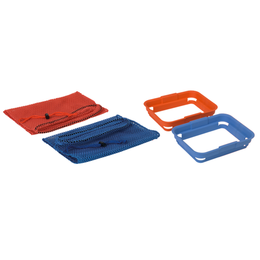 Numatisk hållram för tvättnät