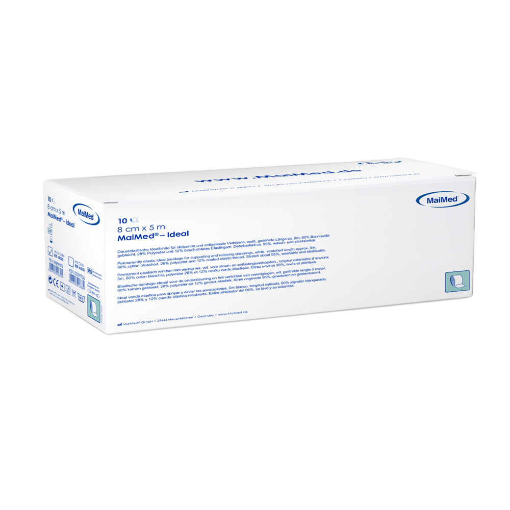 MaiMed-Ideal, utan cello, vita permanent elastiska bandage