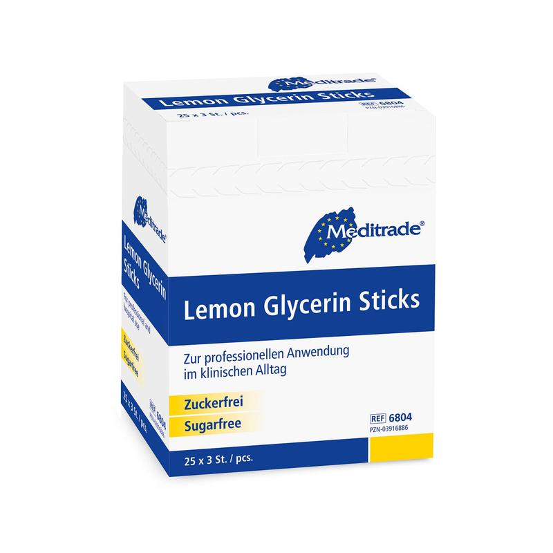 Meditrade Citron Glycerin Stick | Förpackning (25 stycken)