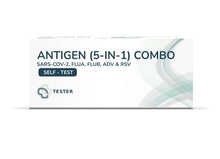 Medomics 5in1 virustest - SARS-CoV-2, Influenza A/B, ADV & RSV - snabbtest för hemma