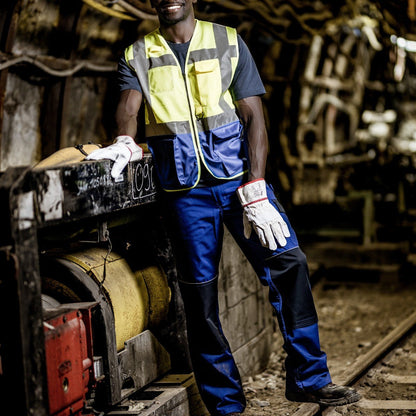 NITRAS MOTION TEX LIGHT, arbetsbyxor, lång, kungsblå/marinblå