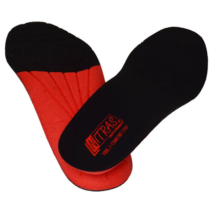 NITRAS COMFORT STEP, innersula, svart/röd