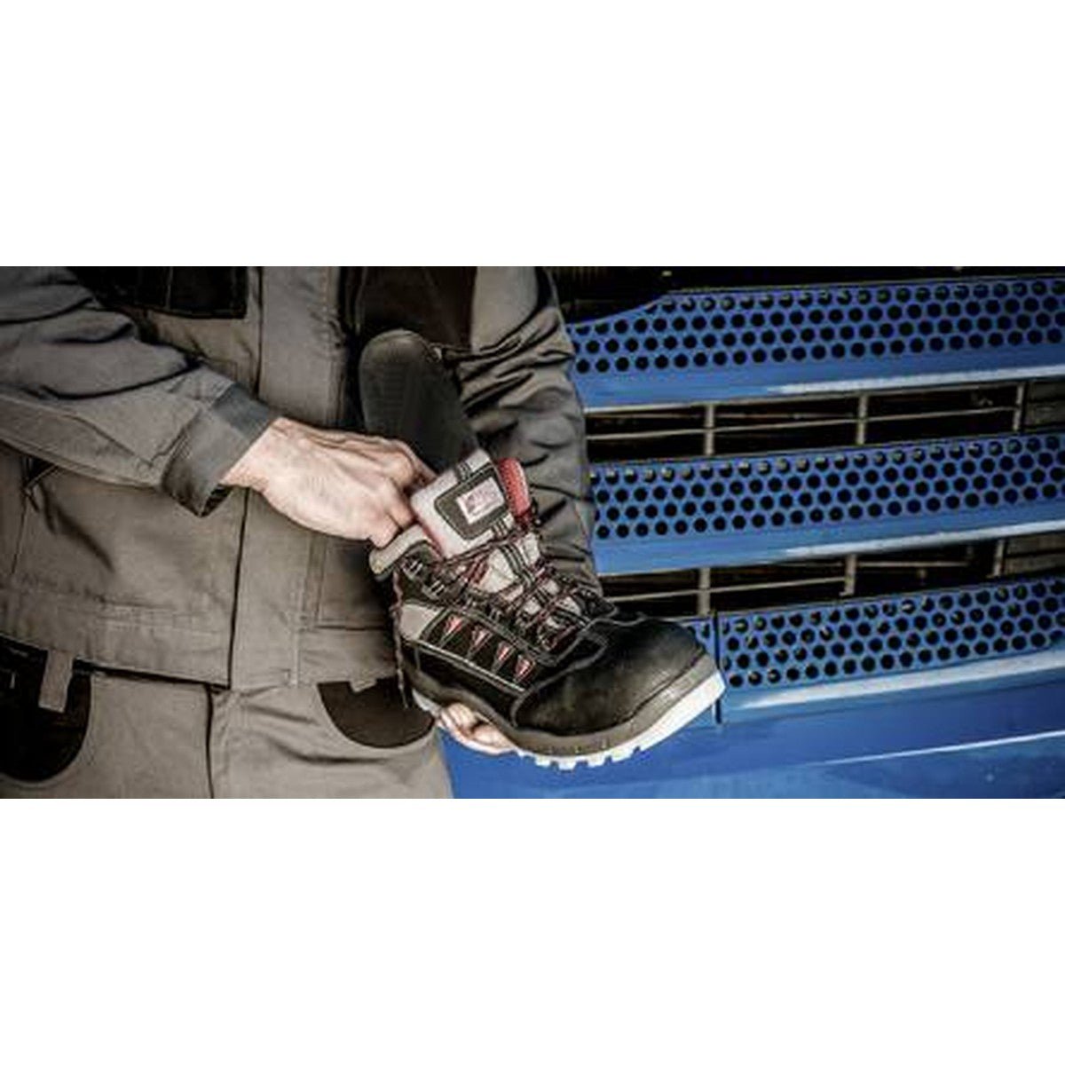 NITRAS ERGO STEP HIGH, semi-ortopedisk innersula, svart/gul