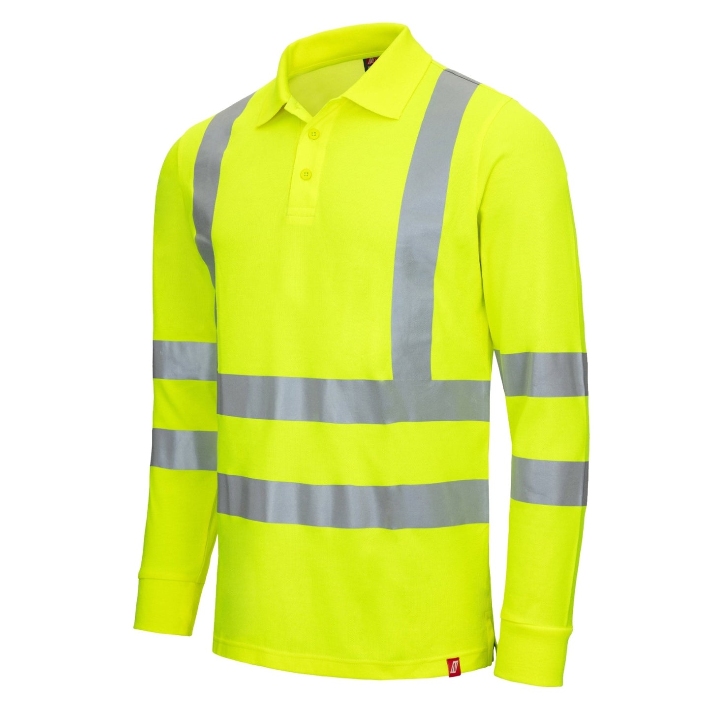 NITRAS MOTION TEX VIZ, långärmad pikétröja med hög synlighet