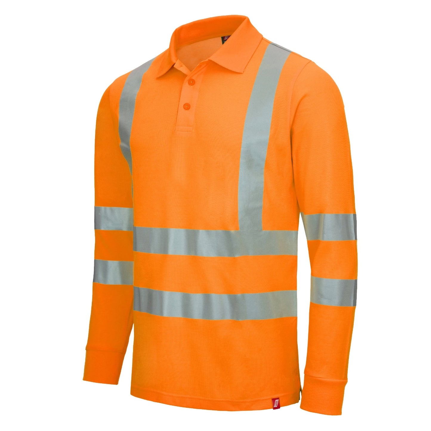NITRAS MOTION TEX VIZ, långärmad pikétröja med hög synlighet
