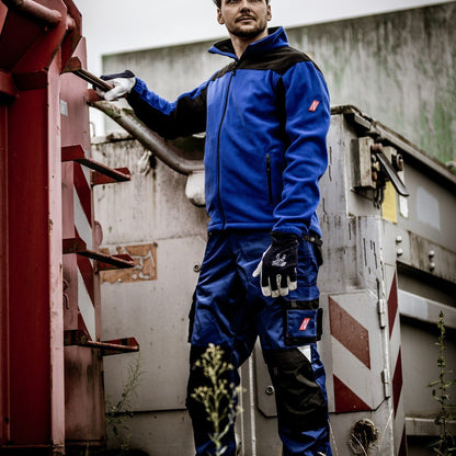 NITRAS MOTION TEX PLUS, fleecejacka, kungsblå/svart