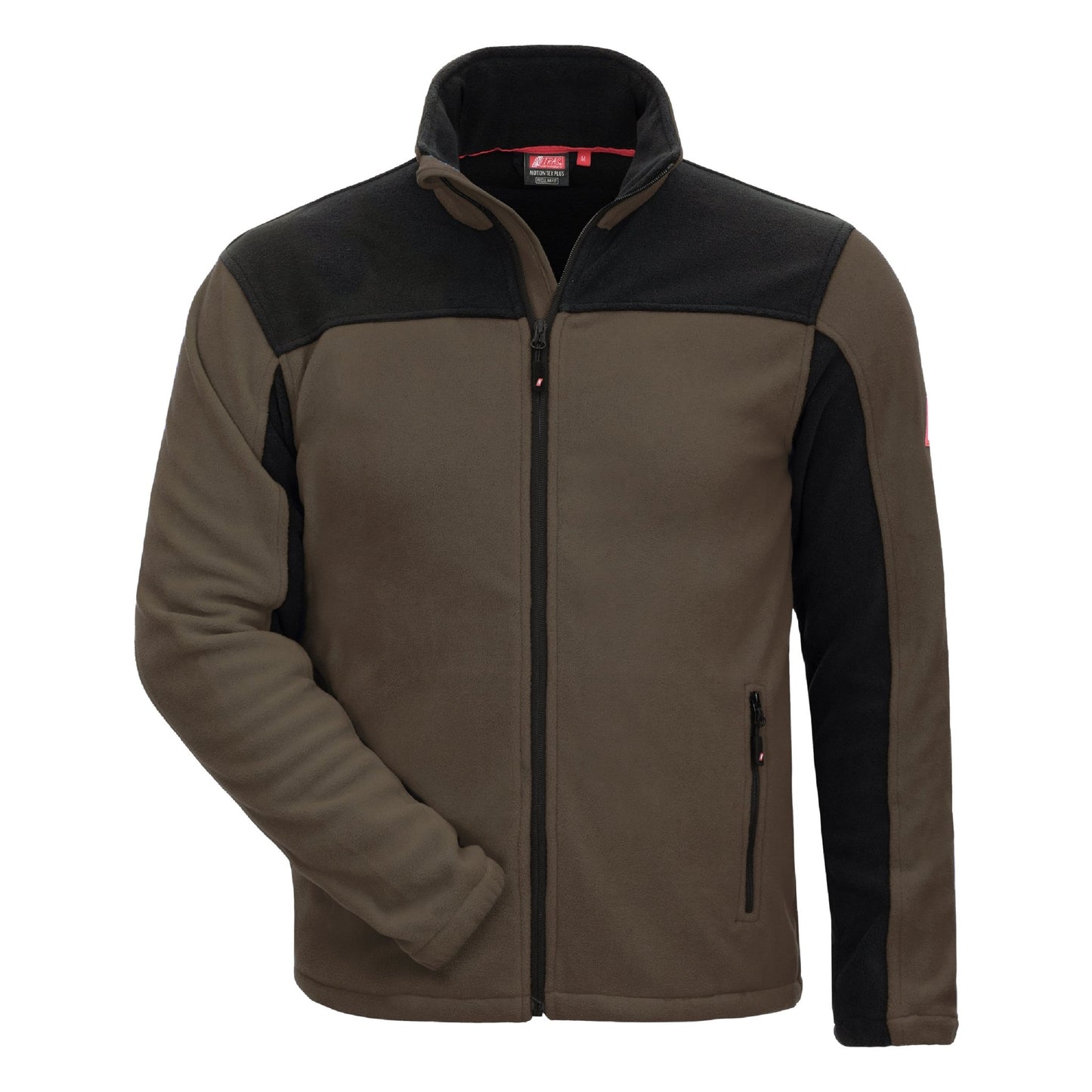 NITRAS MOTION TEX PLUS, fleecejacka, brun/svart