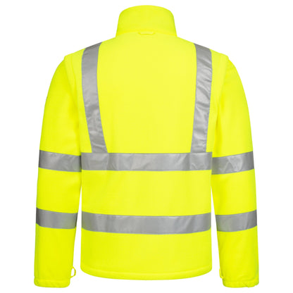 NITRAS MOTION TEX VIZ, fleecejacka med hög synlighet