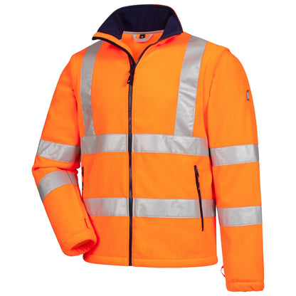 NITRAS MOTION TEX VIZ, fleecejacka med hög synlighet