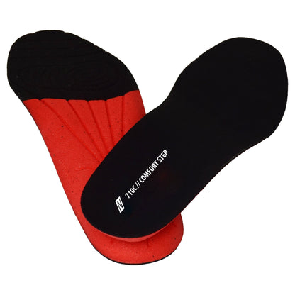 NITRAS COMFORT STEP, innersulor, svart/röd