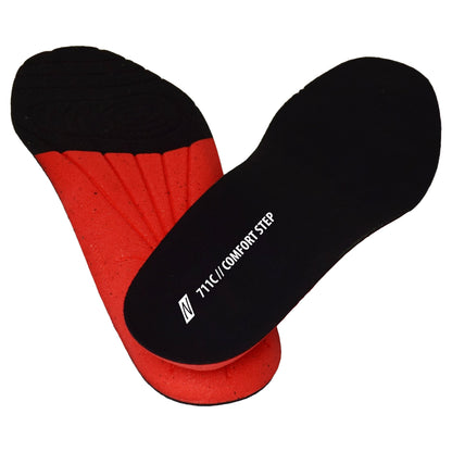NITRAS COMFORT STEP, innersulor, svart/röd