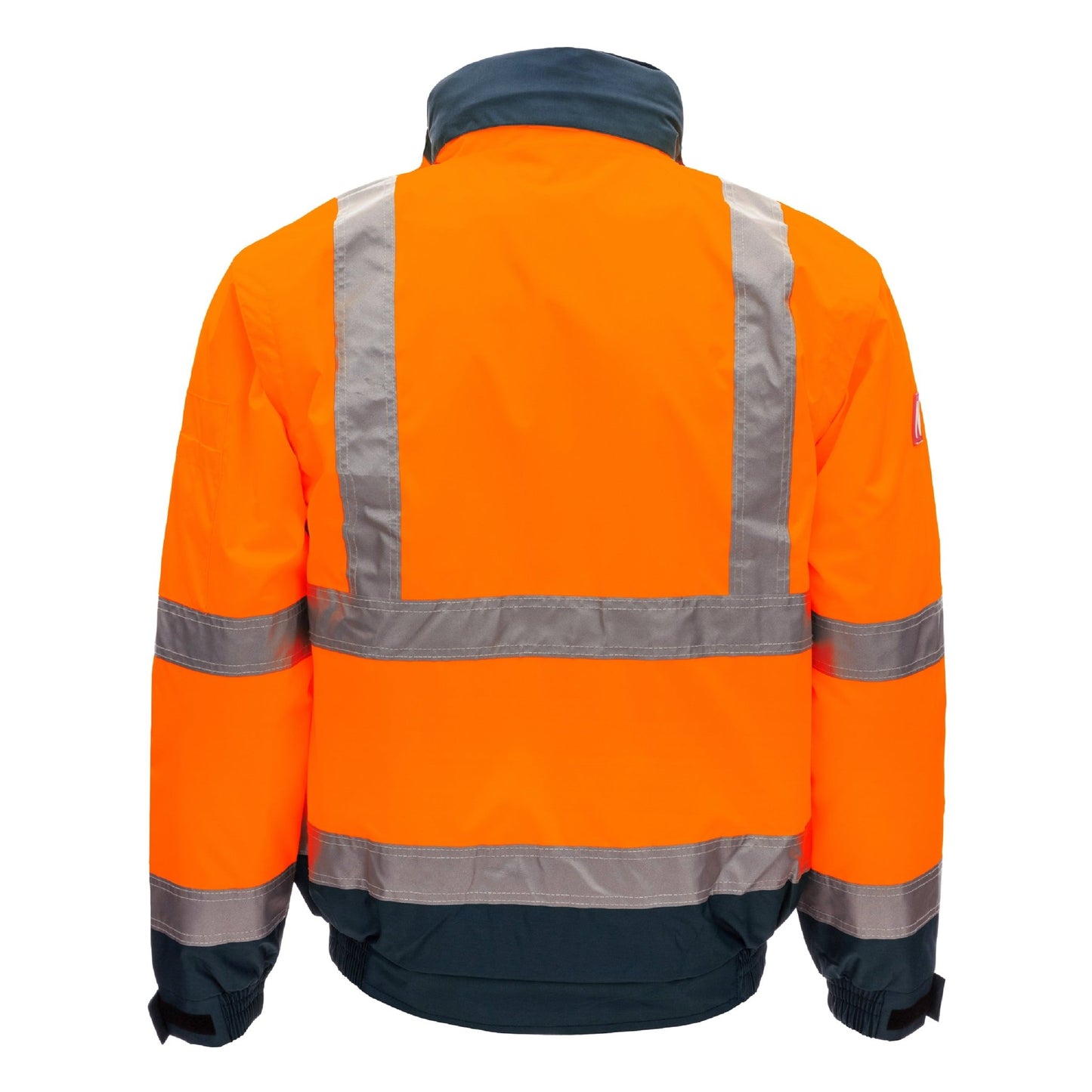 NITRAS MOTION TEX VIZ PLUS, pilotjacka med hög synlighet, neon orange/marinblå