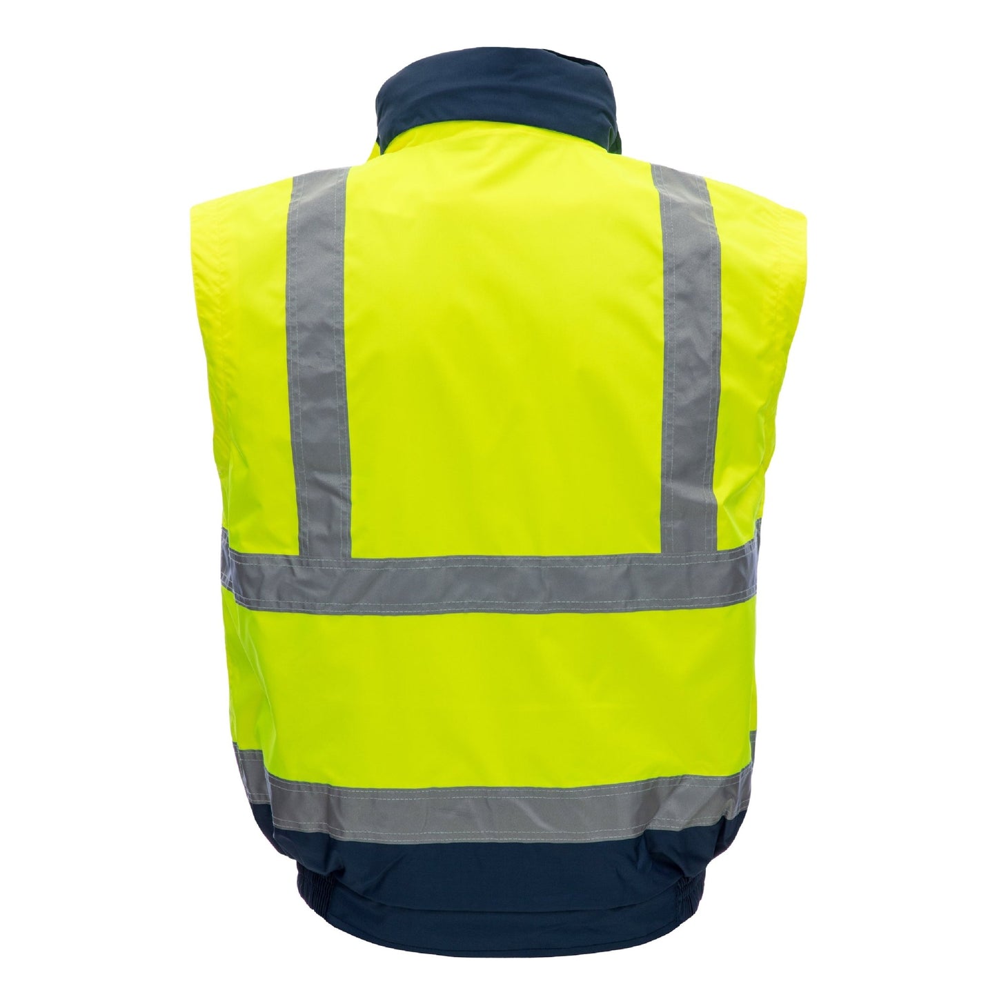 NITRAS MOTION TEX VIZ PLUS, pilotjacka med hög synlighet, neongul/marinblå