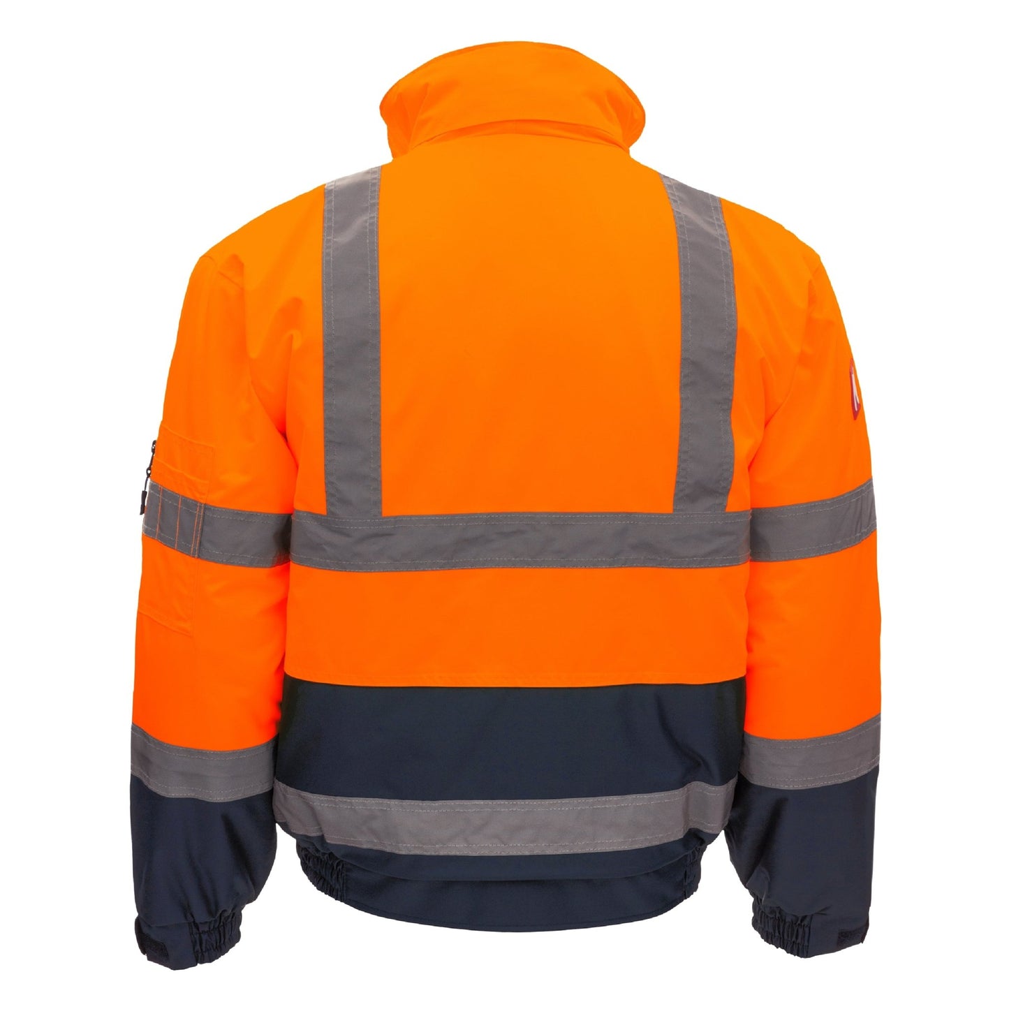 NITRAS MOTION TEX VIZ, pilotjacka med hög synlighet, neon orange/marinblå
