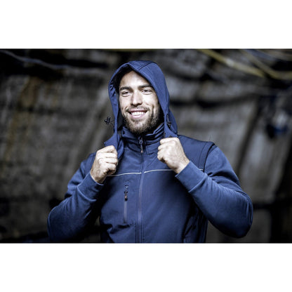 NITRAS avtagbar huva, marinblå, OEKO-TEX polyester: 94%; Elastan: 6 % | Förpackning (1 st)