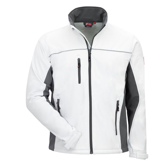 NITRAS MOTION TEX LIGHT, softshelljacka, vit/grå