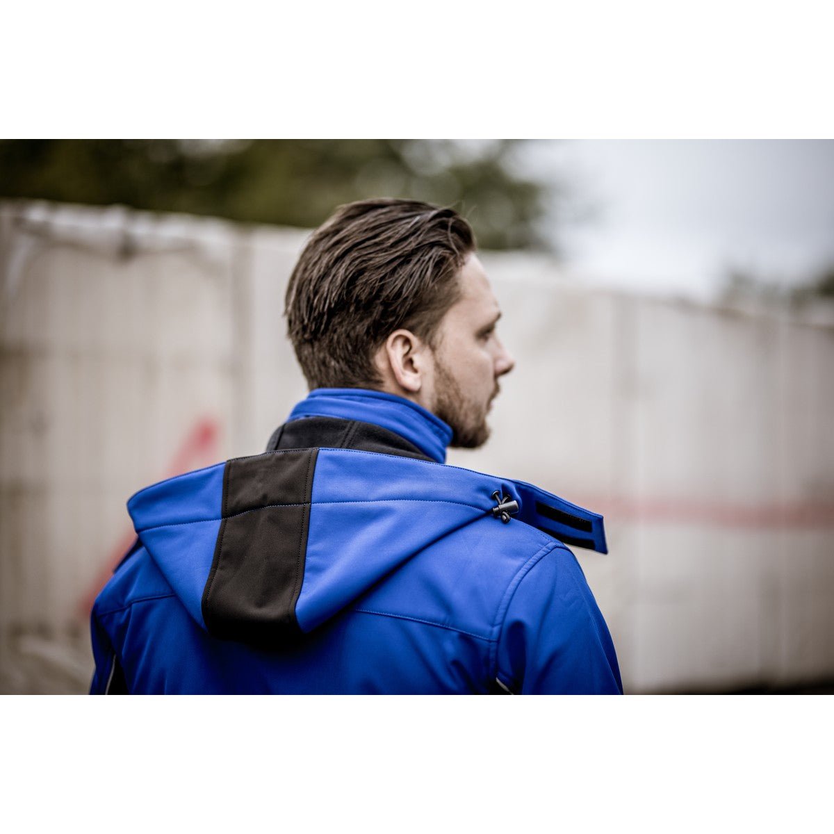 NITRAS avtagbar huva, kungsblå/svart, OEKO-TEX polyester: 94%; Elastan: 6 % | Förpackning (1 st)