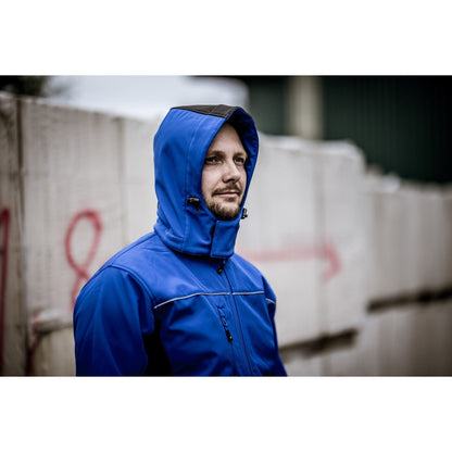 NITRAS avtagbar huva, kungsblå/svart, OEKO-TEX polyester: 94%; Elastan: 6 % | Förpackning (1 st)