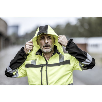 NITRAS avtagbar huva, neongul/svart, OEKO-TEX polyester: 100% | Förpackning (1 st)