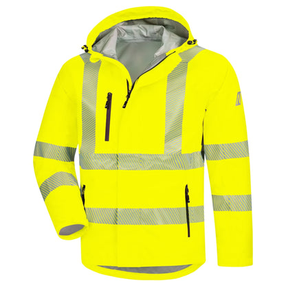 NITRAS MOTION TEX VIZ PLUS, regnjacka med hög synlighet