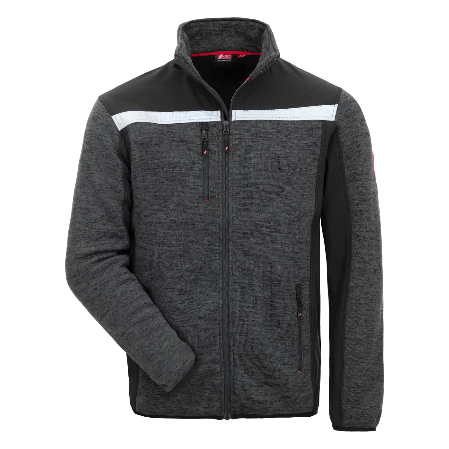 NITRAS MOTION TEX PLUS, stickad softshelljacka, svart