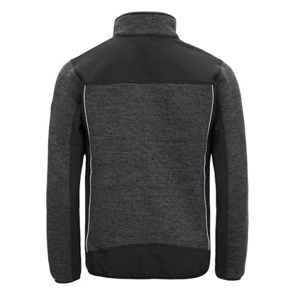 NITRAS MOTION TEX PLUS, stickad softshelljacka, svart
