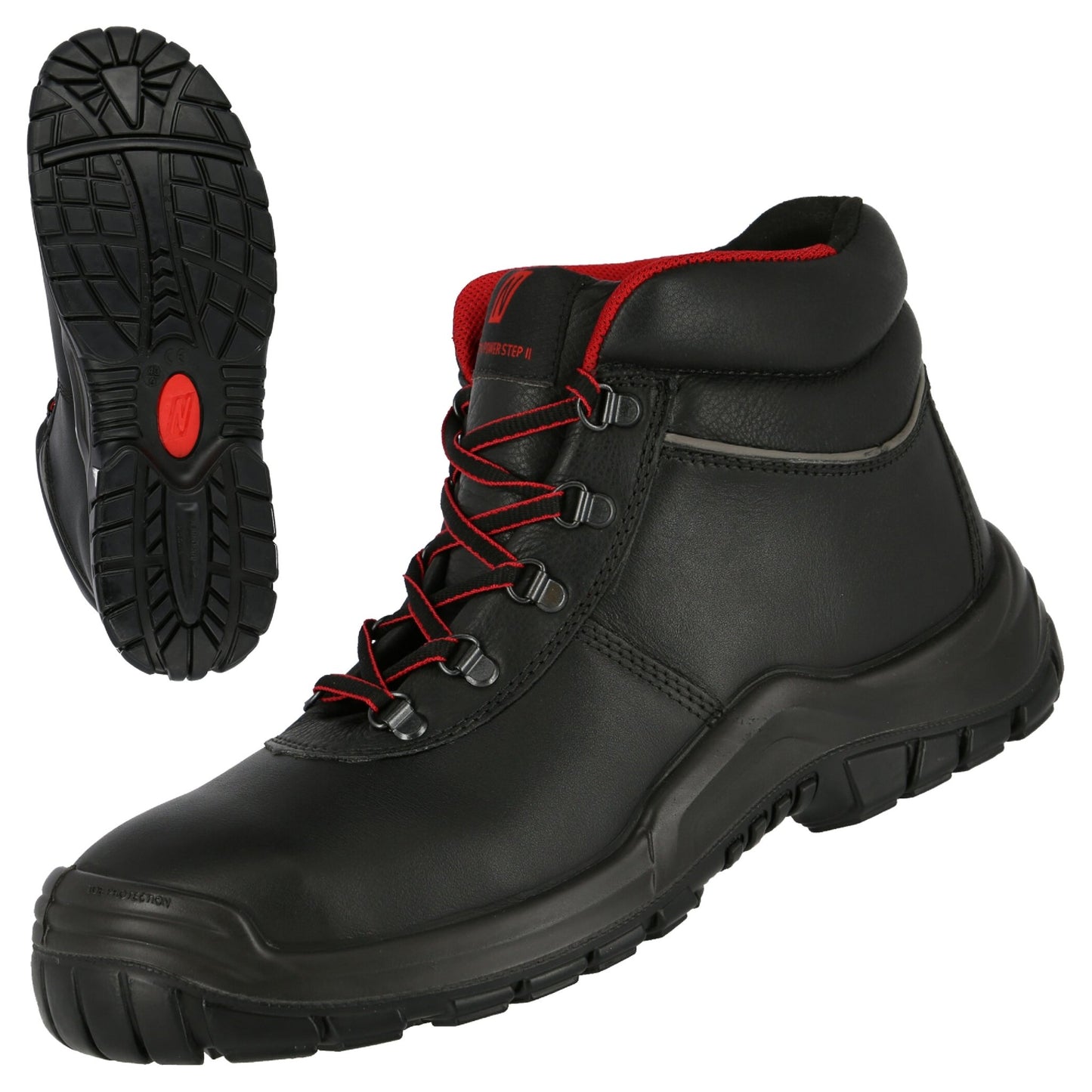 NITRAS POWER STEP MID, S3 HI HRO säkerhetsstövlar, mellanhöga, svarta