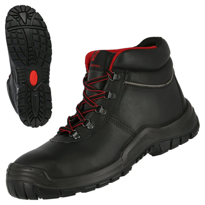 NITRAS POWER STEP MID, S3 HI HRO säkerhetsstövlar, mellanhöga, svarta