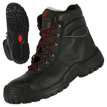 NITRAS POWER STEP MID+, S3 CI HI HRO SRC säkerhetsvinterstövlar, mellanhöga, svarta