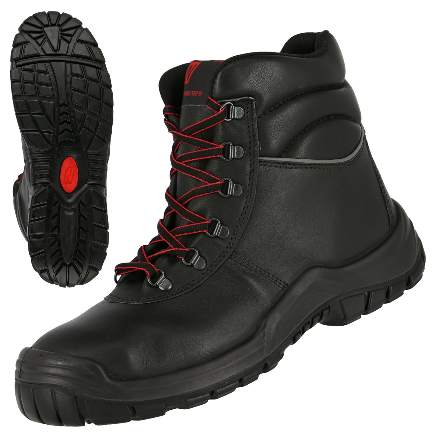 NITRAS POWER STEP MID+, S3 CI HI HRO säkerhetsstövlar, höga, svarta