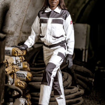 NITRAS MOTION TEX LIGHT, arbetsjacka, vit/grå