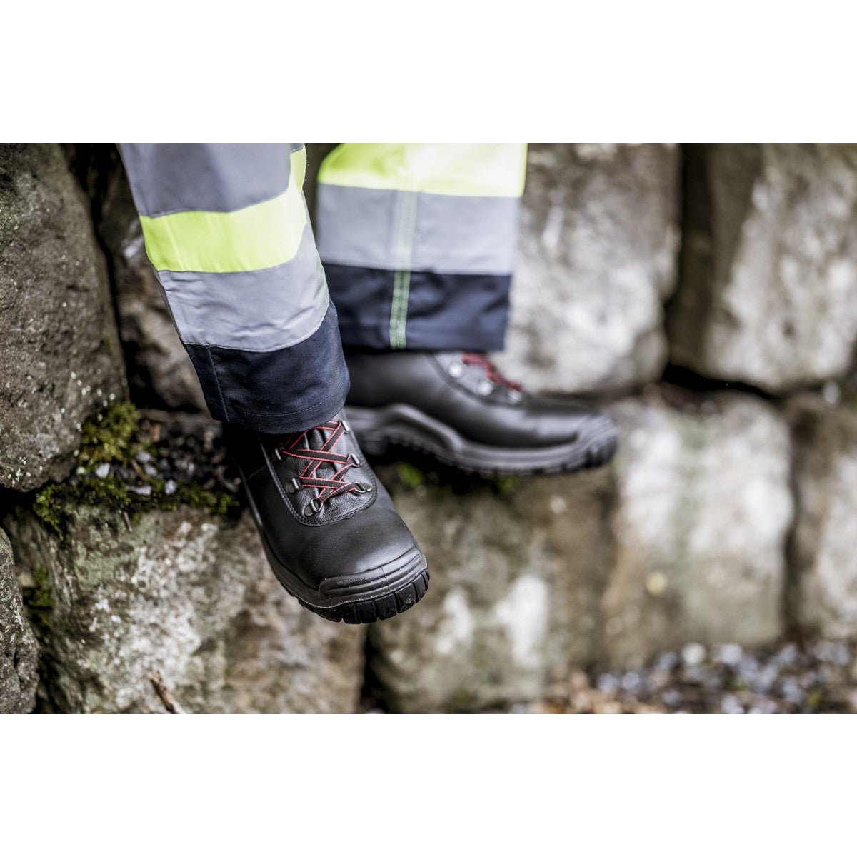 NITRAS POWER STEP MID+, S3 CI HI HRO säkerhetsstövlar, höga, svarta