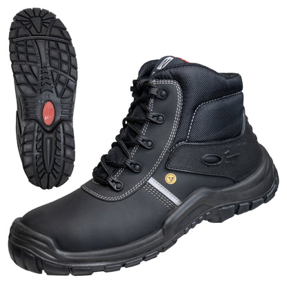NITRAS UTILITY STEP MID, S3L CI FO SR skyddsstövlar, svarta