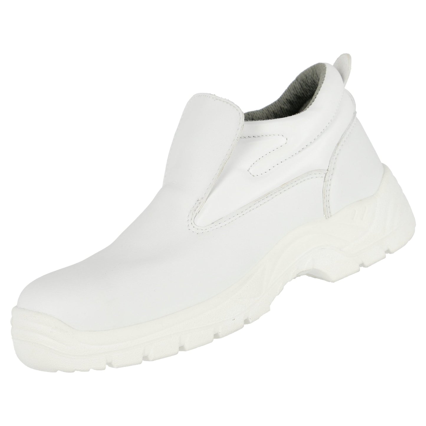 NITRAS CLEAN STEP MID SL, S2 säkerhetstofflor, vita