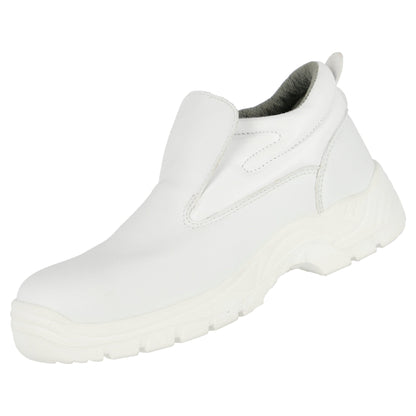 NITRAS CLEAN STEP MID SL, S2 säkerhetstofflor, vita