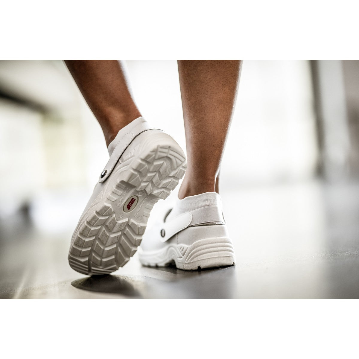 NITRAS CLEAN STEP CL, SB säkerhetsträskor, vit