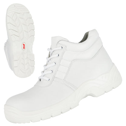 NITRAS CLEAN STEP MID, S2 säkerhetsstövlar, mellanhöga, vita