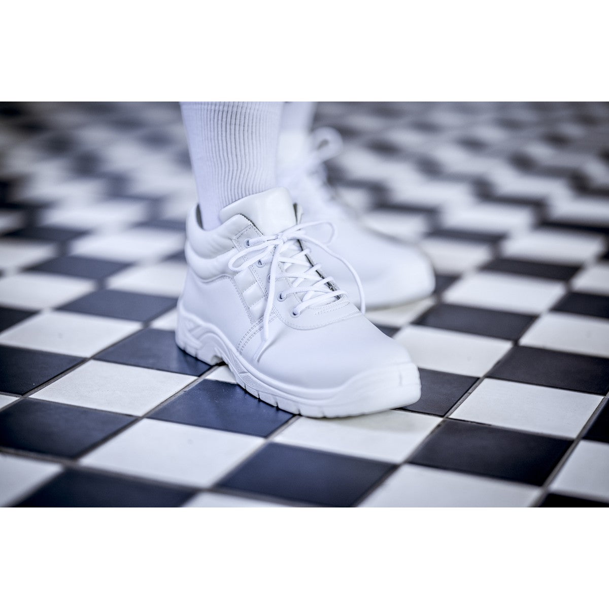 NITRAS CLEAN STEP MID, S2 säkerhetsstövlar, mellanhöga, vita