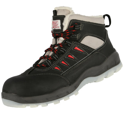 NITRAS SPORT STEP MID W, S3 CI skyddsvinterstövlar, mellanhöga, svarta