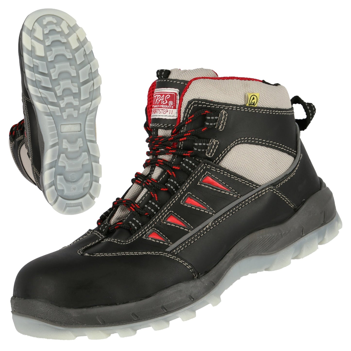 NITRAS SPORT STEP MID, S3 säkerhetsstövlar, mellanhöga, svarta