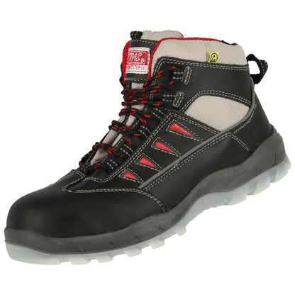 NITRAS SPORT STEP MID, S3 säkerhetsstövlar, mellanhöga, svarta