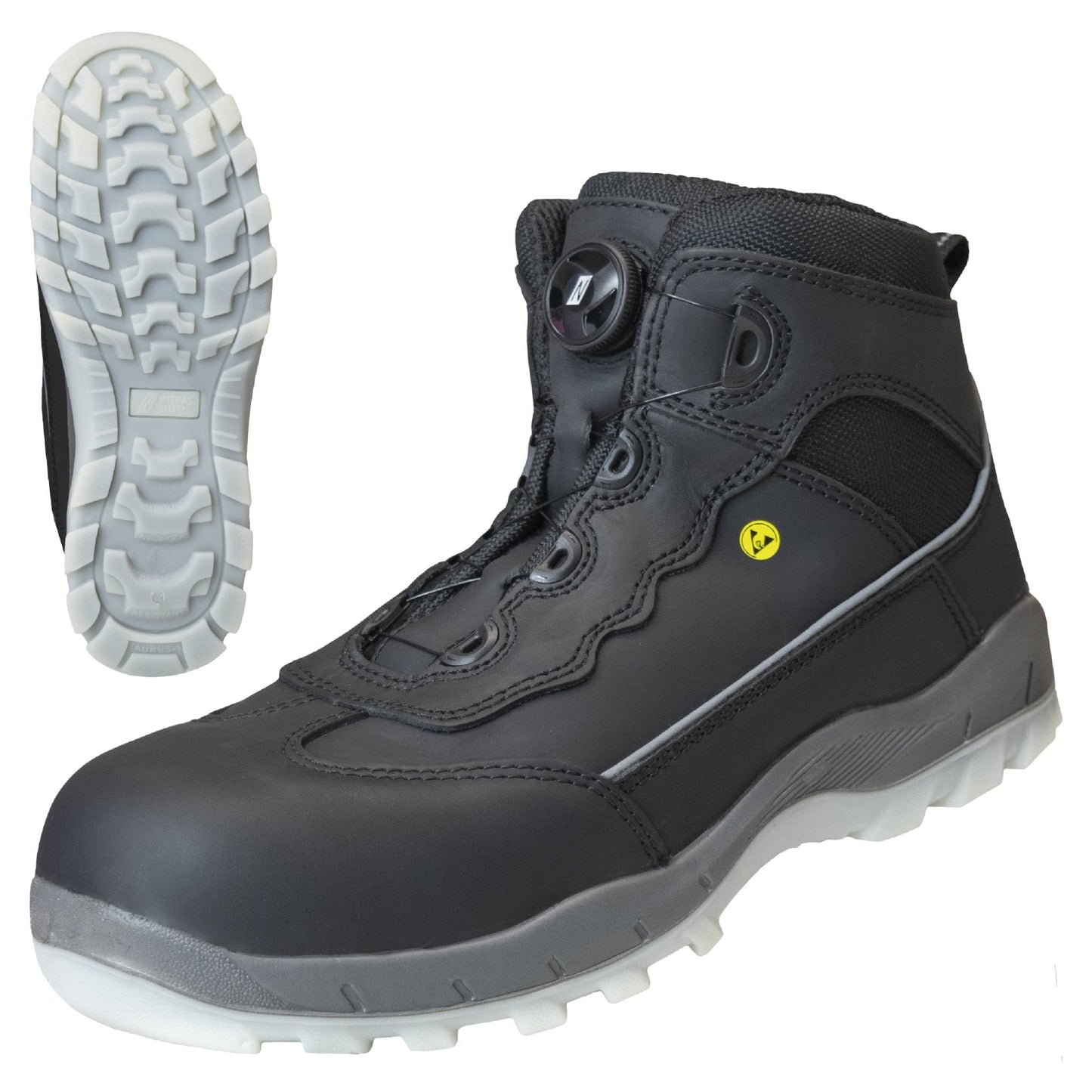 NITRAS SPORT STEP MID FIT, skyddsstövlar, mellanhöga, svarta
