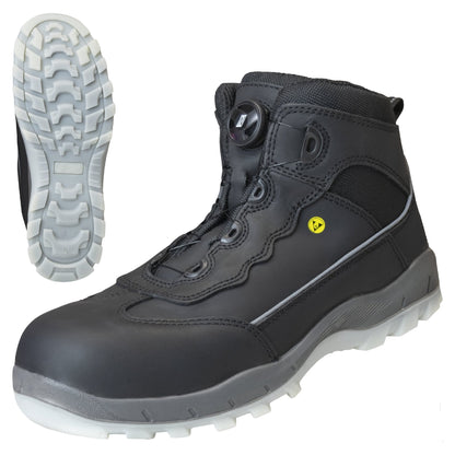 NITRAS SPORT STEP MID FIT, skyddsstövlar, mellanhöga, svarta