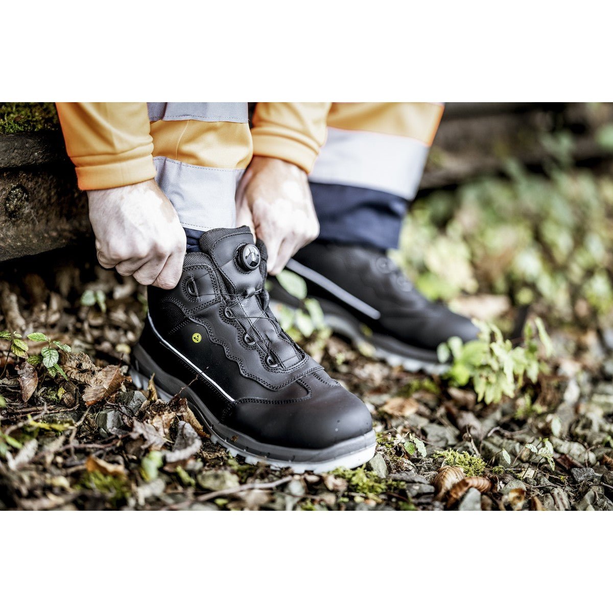 NITRAS SPORT STEP MID FIT, skyddsstövlar, mellanhöga, svarta